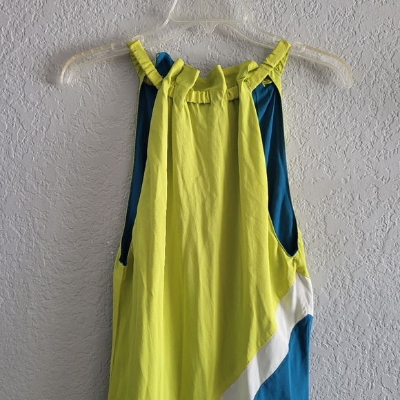Simona Corsellini Colorblock Silk Blend Dress - Sz IT 42 - Picture 4 of 14